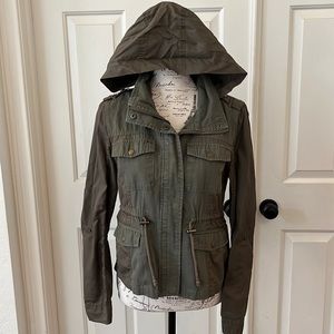 American Rag Dual Fabric Anorak Utility Safari Jacket